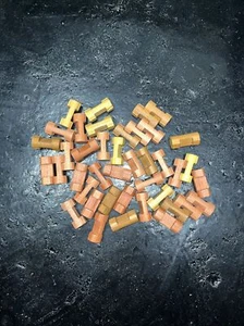 40 Lincoln Logs Brown Wood 1 Notch 1 Round Logs Various Color  Parts - Picture 1 of 2