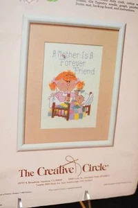 De colección 1986 The Bumpkins ~MOTHER FOREVER FRIEND~Kit de punto de cruz artesanal - Imagen 1 de 1