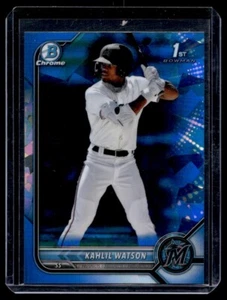 2022 Bowman chrome saphir QTY Kahlil Watson Miami Marlins #BCP-3 - Photo 1 sur 2