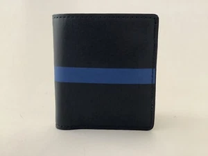 New Fossil 'Fairman' Navy Leather RFID Card Wallet with Banknote Compartment - Picture 1 of 9