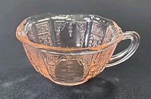 Rosa Depression Glas Anchor Hocking Prinzessin Kaffee Tee Tasse Top - Bild 1 von 7