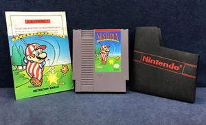 NES Open Tournament Golf Game  W/ Instruction Booklet & Sleeve - Picture 1 of 4