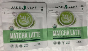 NEW (2) Jade Leaf MATCHA LATTE Organic Cafe SwPremium Barista Crafted Mix 3.5 Oz - Picture 1 of 8