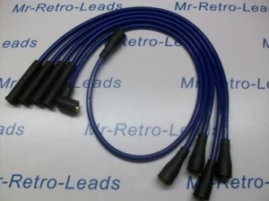 BLUE 8MM PERFORMANCE IGNITION LEADS TO FIT. TRIUMPH TR7 LATE TYPE QUALITY LEADS - Picture 1 of 4