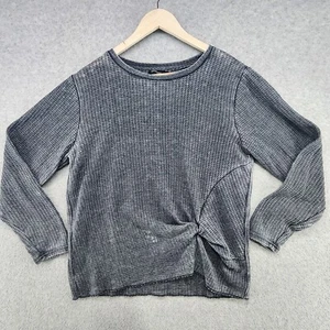 Maglione pullover Stitch Star donna taglia L grigio cotone collo scoop manica lunga - Foto 1 di 12