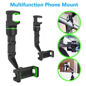 Car Phone Holder 360° Adjustable Clamp Mount Stand for Iphone 14 13 Samsung GPS - Picture 1 of 12