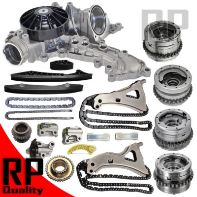 Kit de cadena de distribución bomba de agua árbol de levas piñón para Mercedes-Benz SL500 GL550 4,7 L Foto 1 de 4
