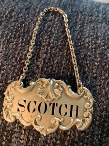 Etiqueta escocesa de jarra de plata de ley - Imagen 1 de 3