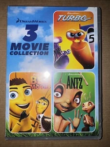 DreamWorks 3 Movie Collection: Turbo / Bee Movie / Antz (DVD) BRAND NEW - Picture 1 of 1
