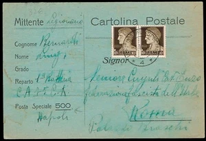 España - Tropas Italianas - 1937 - T. Postal "Cartoline Postale" Mat " UPS - 4" - Imagen 1 de 1