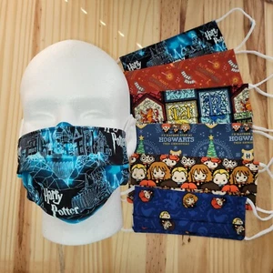 Harry Potter Face Mask | 100% Cotton | Adjustable | Machine Washable-Dryable - Picture 1 of 13