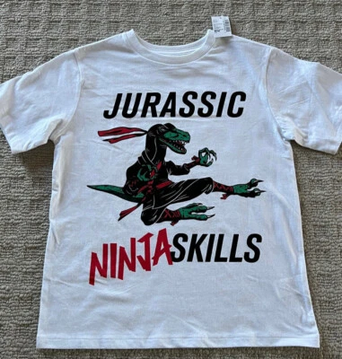 NWT - The Children's Place Boys Dinosaur Ninja Skills Shirt - Size 7/8 - Image 1 of 4