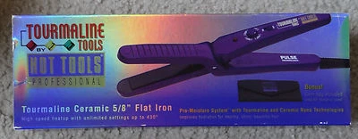 NUEVO EN CAJA HOT TOOLS Turmalina Profesional Cerámica 5/8" Plancha Plana con Ajustes Temperatura Foto 1 de 3