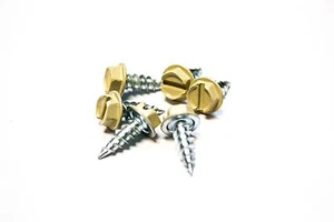 (1000) Tornillos de chapa de cabeza hexagonal ranurados 8x1/2 (arenisca) - Imagen 1 de 1