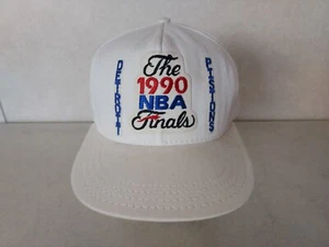 Detroit Pistons 1990 NBA Finals Basketball AJD Adjustable Snapback Hat with Tag - Picture 1 of 7