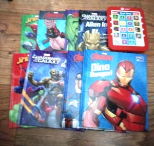 8 MARVEL TITLES SUPERHERO BOOKS WITH SPEAKING UNIT - Picture 1 of 5