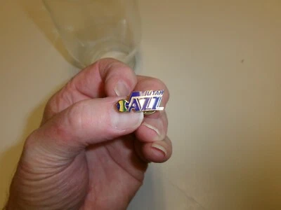Vintage NBA Utah Jazz 1980's Team Lapel Pin - Classic Team Colors - Image 1 of 4