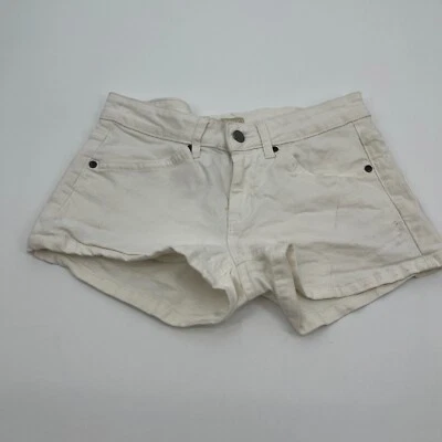 Roxy Juniors Shorts 24 White Casual Preppy Spring Summer Pockets Cotton Blend - Image 1 of 4