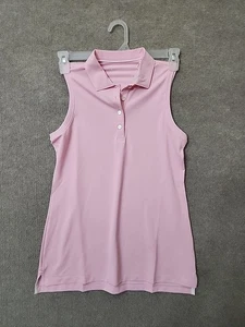 Camiseta polo sin mangas Peter Millar para mujer S rosa golf camiseta sin mangas abotonada NUEVA - Imagen 1 de 6