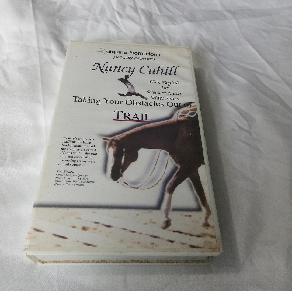 Nancy Cahill Taking Your Obstacles Out Of Trail VHS Horse Training Educational  - Image 1 of 4