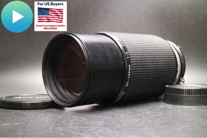 🎦VIDEO👀 [MINT-] Nikon Ai-s Zoom Nikkor 80-200mm f4 MF Lens From JAPAN - Image 1 of 4