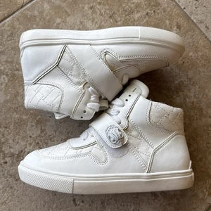 Kurt Geiger Mini London high top White Kids Girls Shoes SZ 13 - Picture 1 of 7