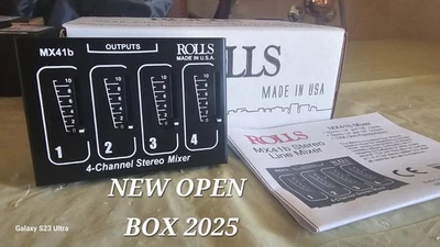 Rolls MX41B Stereo TRS Headphone 4-channel Mixer OPEN Box 2025 - Image 1 of 3