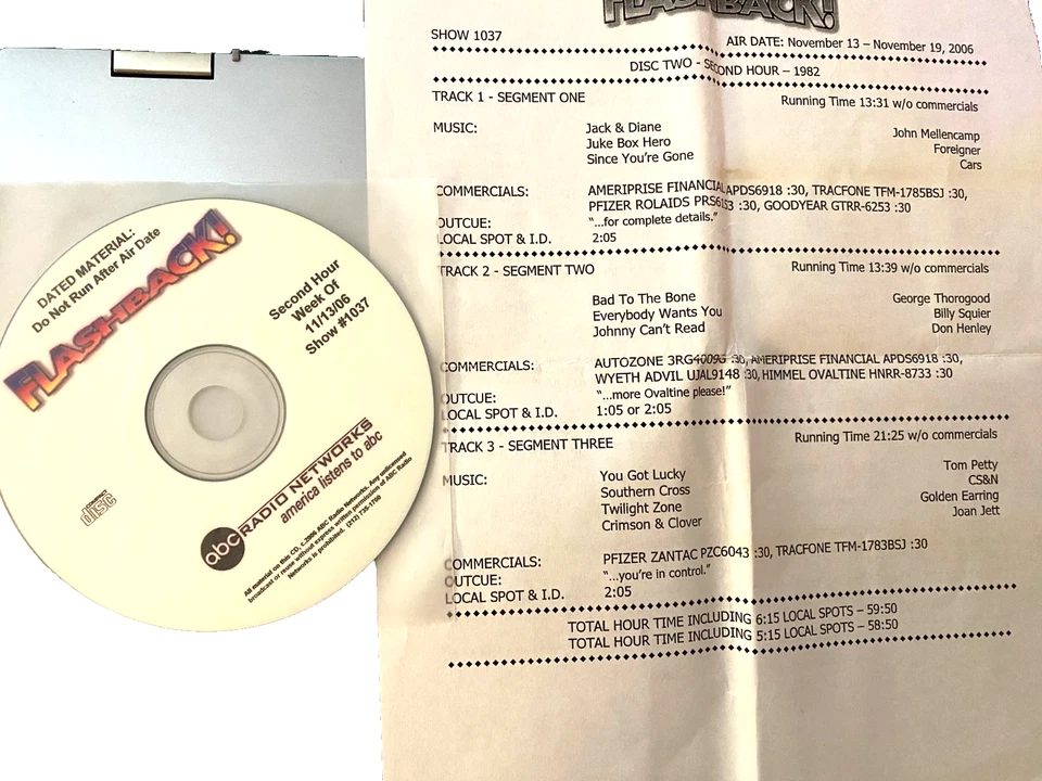 11/13/06 BILL ST JAMES FLASHBACK SALUTES 1982 (1 HR);GOLDEN EARRING,BILLY SQUIER - Image 1 of 1