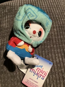 BNWT New Disney Parks Mini Mix-Its Soft Toy Mad Tea Party - White Rabbit - Picture 1 of 5