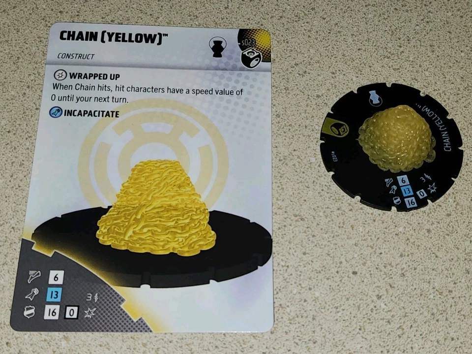 Heroclix цепочка (желтый) S023 от фонарь наследие комплект - Изображение 1 из 1