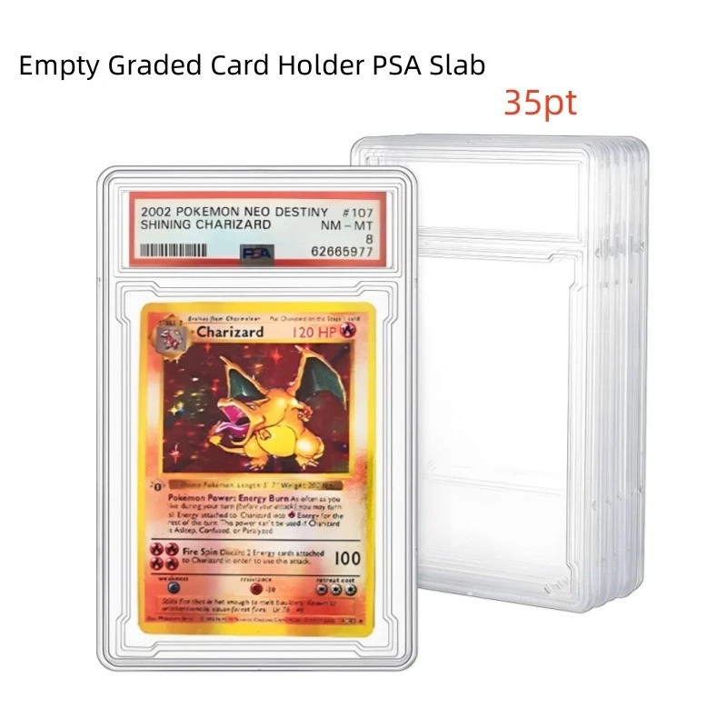 25/50/75/100Pack Graded Card Holder PSA Style Slab Case For Pokemon 35PT Cards - Image 1 of 4