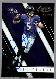 Joe Flacco Baltimore Ravens 2016 Panini Autographed Signed Card NM COA - Picture 1 of 3