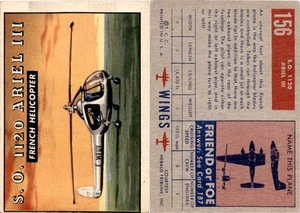 1952 Topps, Wings, #156 SO 1120 Ariel III French Helicoptor - Picture 1 of 1