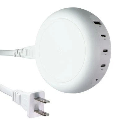 TYLT (100W) 多端口 (USB-C/USB-A) PD 集线器 带无线充电 (PWRHUB100W-T) — 第 1/4 张图片