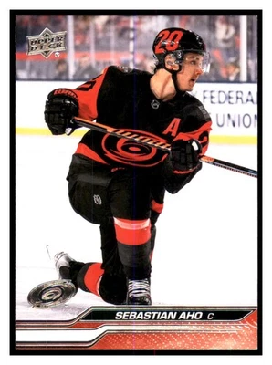Sebastian Aho 2023-24 Upper Deck #30 Carolina Hurricanes - Image 1 of 2