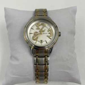 DKNY DAMENUHR (NY4369) zweifarbig Edelstahl - passt großen Handgelenken - Batterie & schön - Bild 1 von 12