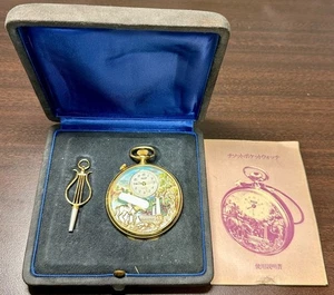 TISSOT Reuge Mechanical Music Box Pocket Watch Antique Accessories with Box Key - Picture 1 of 7
