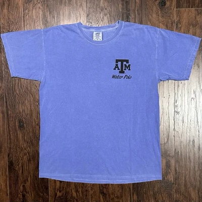 Camiseta polo acuático Comfort Colors Texas A&M University Aggies azul talla grande Foto 1 de 4