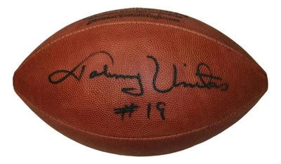 Johnny Unitas Autographed Official NFL Wilson Leather Football PSA/DNA Colts - Image 1 of 3