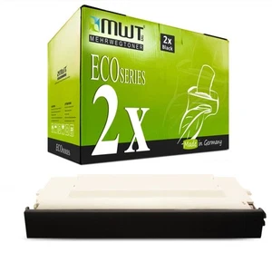 2x Eco Cartridge Black Replaces Lexmark C500H2KG - Zdjęcie 1 z 2