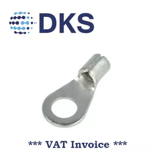 4-6mm2 M6 Ring Crimp Connector Terminal Non-Insulated QTY=10 001451 - Picture 1 of 2