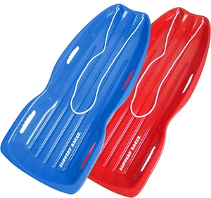 Downhill Xtreme Flexible Adults and Kids Plastic Toboggan Snow Sled for up to 2 - Picture 1 of 10