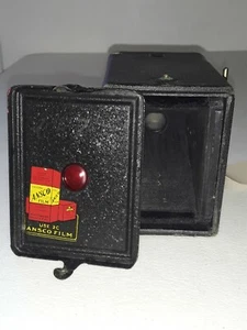 *************** 1910 ANSCO DOLLAR CAMERA BOX 4x6.5cm 127 rollfilm USA ********** - Picture 1 of 10