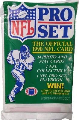 1990 Pro Set NFL Football Cards Series - Factory Sealed Packs - Image 1 of 3