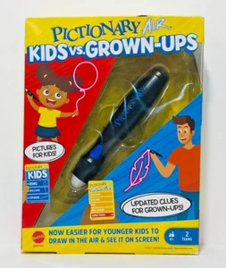 New Mattel Games Pictionary Air Kids vs. Grown-Ups Edition Free Shipping - Picture 1 of 1