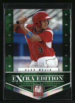 Tarjeta de béisbol Alex Mejia 2013 Panini Elite edición extra estado/25 #48 Foto 1 de 2