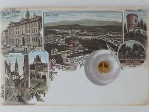 TSCHECHIEN 2019 GOLD COIN PP - HISTORISCHE ANSICHTSKARTEN - CESKY KRUMLOV - Bild 1 von 6