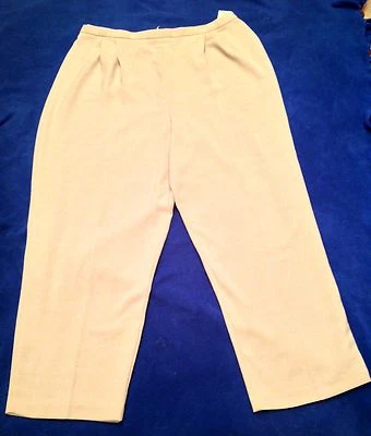 FASHION BUG женщин размер 22W-24W 3 X лиловый бежевый эластичный пояс платье работы брюки - Изображение 1 из 4