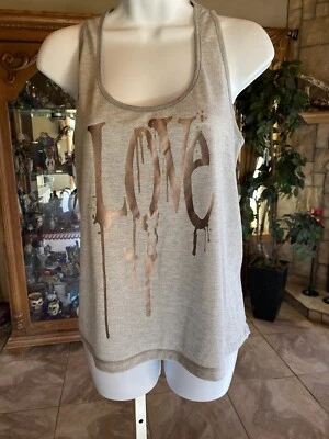 Ladies Ransom Dripping LOVE Tank Top Large # F13 Free Ship - Image 1 of 4