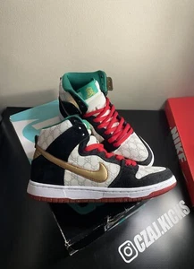 Size 6 - Nike Black Sheep x Dunk SB High Paid In Full - Picture 1 of 6